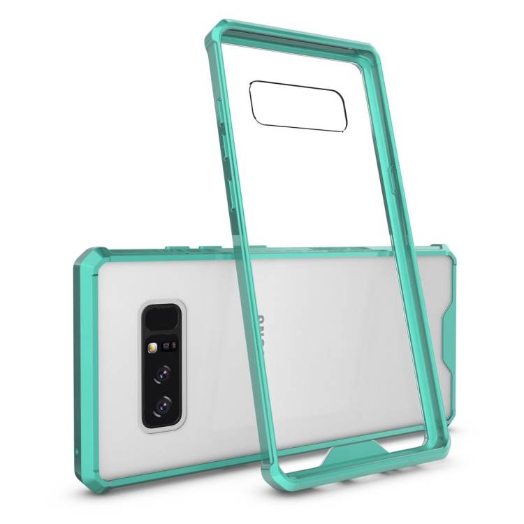 Handy Tasche für Samsung Galaxy Note 8 Case Schutz Hülle Cover Transparent Grün