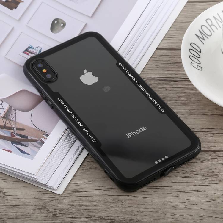 Handy Tasche für iPhone XS Max Cover Case Panzer Schutz Hülle Bumper Schwarz