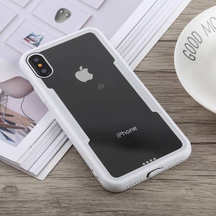 Handy Tasche für iPhone XS Max Cover Case Panzer Schutz Hülle Bumper Weiß