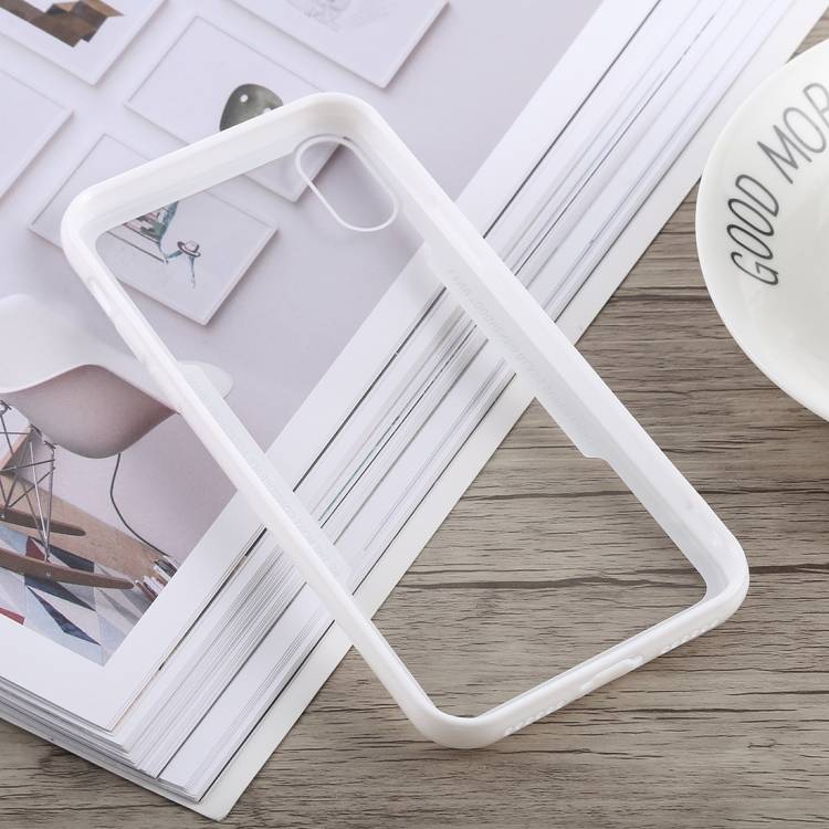 Schutzhülle für iPhone XS Cover Case Panzer Hülle Tasche Weiß