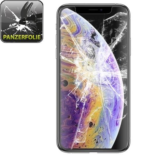 Schutzhülle für iPhone XR Cover Case Panzer Hülle Tasche Schwarz