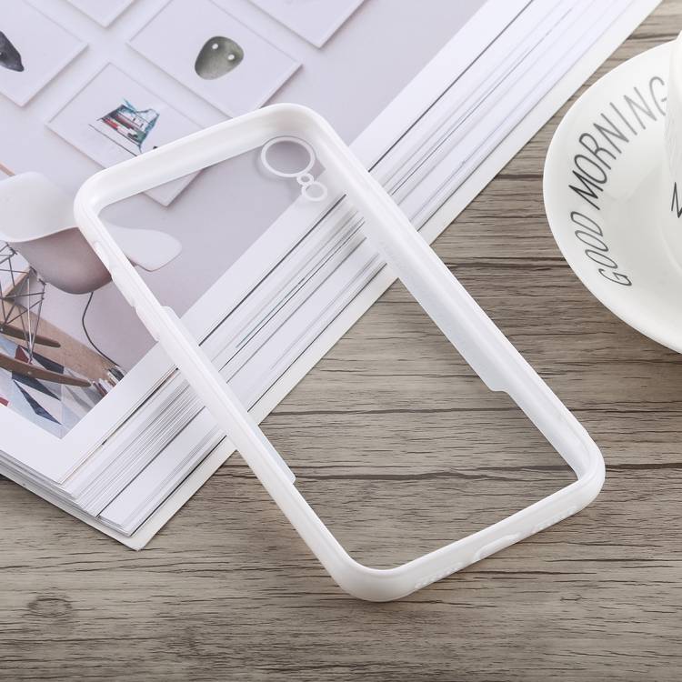 Schutzhülle für iPhone XR Cover Case Panzer Hülle Tasche Weiß