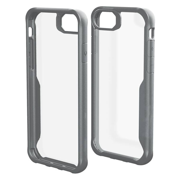 Schutzhülle für iPhone 8 Plus Cover Case Panzer Hülle Bumper Tasche Grau