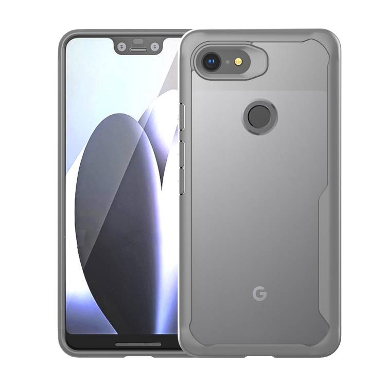 Schutzhülle für Google Pixel 3 Hülle Panzer Bumper Case Schutzcase Tasche Silber