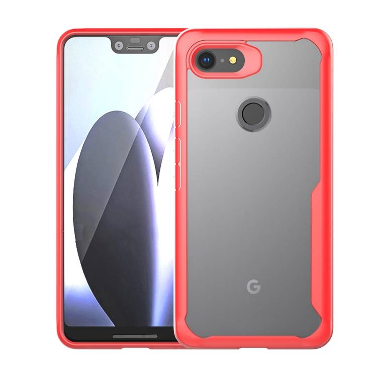 Schutzhülle für Google Pixel 3 XL Hülle Panzer Bumper Case Schutzcase Tasche Rot