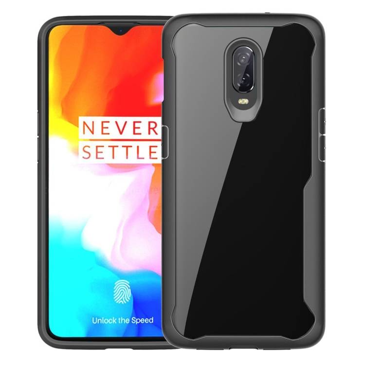 Handy Tasche für OnePlus 6T Panzer Schutz Hülle Cover Case Schutzcase Bumper Schwarz