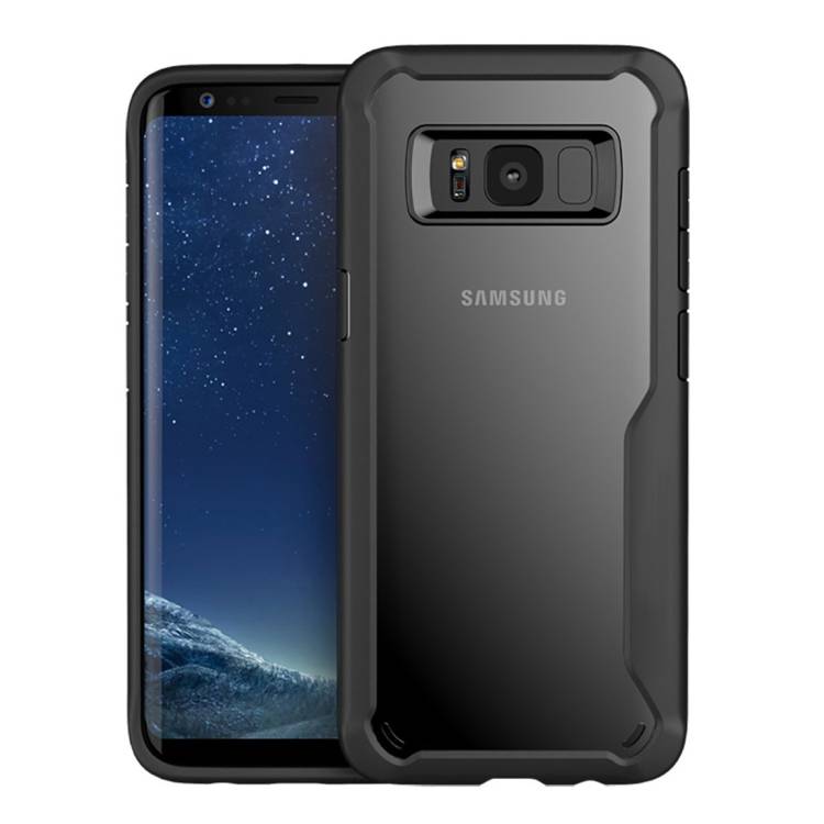 Handy Tasche für Samsung Galaxy S8 Panzer Schutz Hülle Cover Tasche Bumper Schwarz