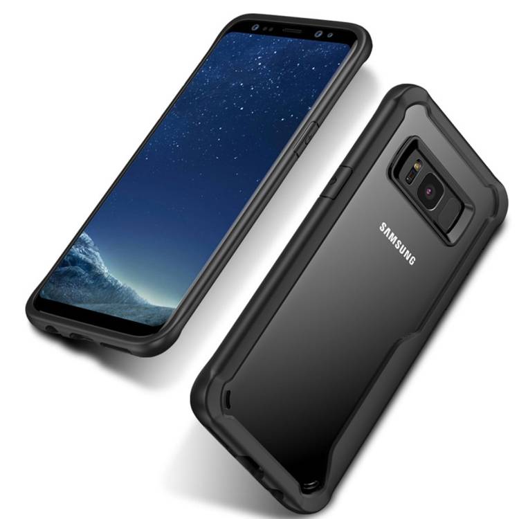 Handy Tasche für Samsung Galaxy S8 Panzer Schutz Hülle Cover Tasche Bumper Schwarz