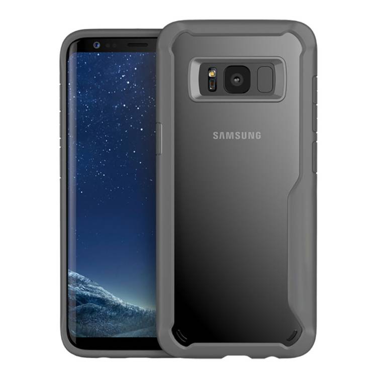 Handy Tasche für Samsung Galaxy S8 Panzer Schutz Hülle Cover Tasche Bumper Silber