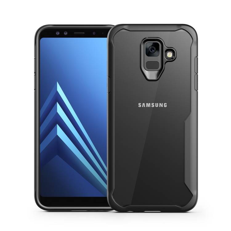 Handy Tasche für Samsung Galaxy A6 Full Panzer Case Schutz Hülle Cover Schwarz