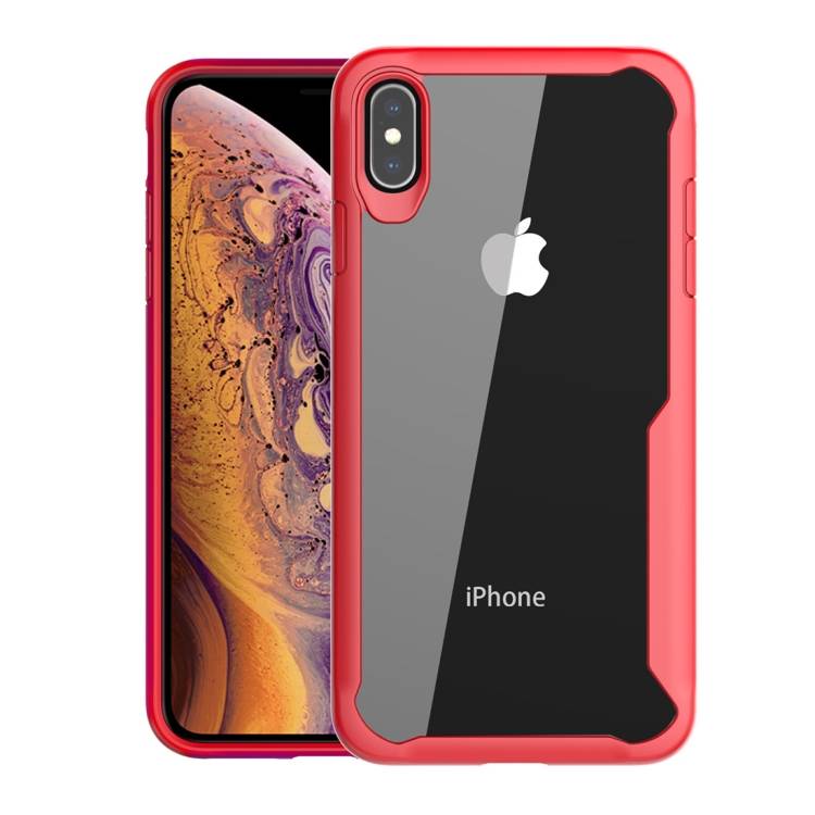 Schutzhülle für iPhone XS FULL COVER Case Panzer Hülle Tasche Bumper Rot