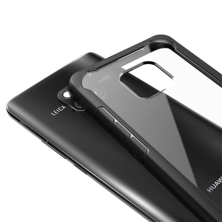 Handy Tasche für Huawei Mate 20 Schutz Hülle Panzer Bumper Case Cover Schwarz