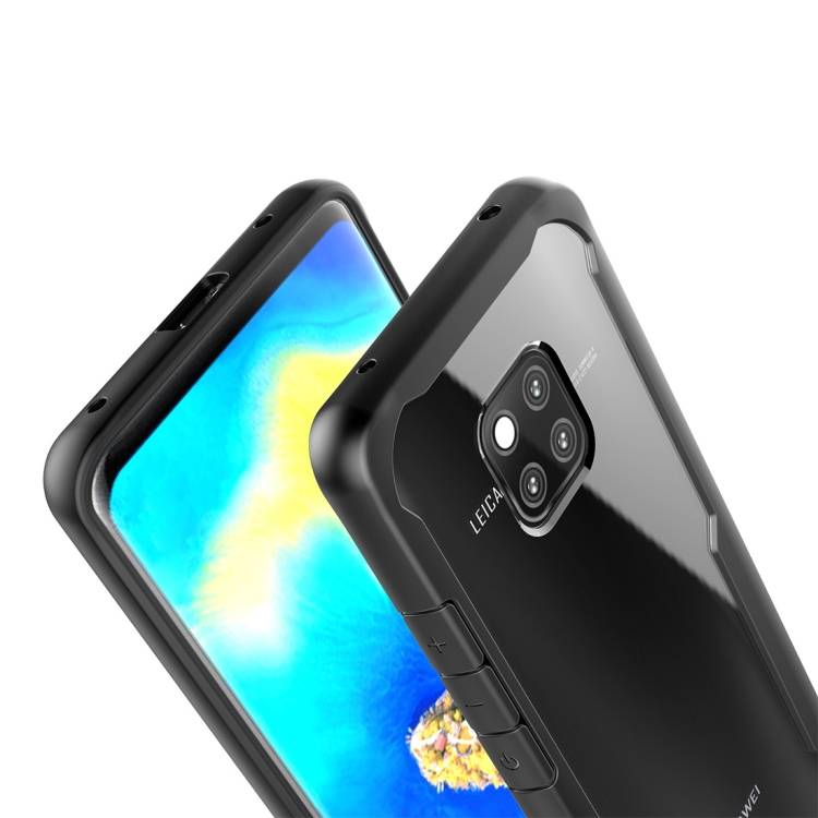 Handy Tasche für Huawei Mate 20 Schutz Hülle Panzer Bumper Case Cover Schwarz