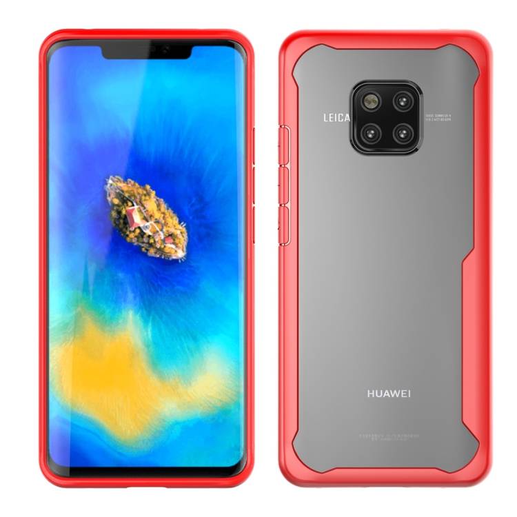 Handy Tasche für Huawei Mate 20 Schutz Hülle Panzer Bumper Case Cover Rot