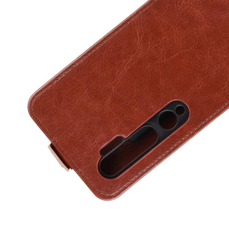 Flip Case Handyhülle für Xiaomi Mi Note 10 Vertikal Schutzhülle Tasche Cover Braun Bumper Smartphone Kartensteckplatz-Kreditkarte-Geldscheine EC-Ka