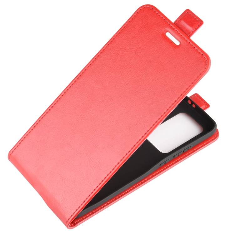 Flip Case Handyhülle für Huawei P40 Pro Vertikal Schutzhülle Tasche Cover Rot Bumper Smartphone Kartensteckplatz-Kreditkarte-Geldscheine EC-Karte