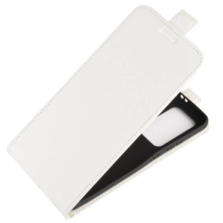 Flip Case Handyhülle für Huawei P40 Vertikal Schutzhülle Tasche Cover Weiß Bumper Smartphone Kartensteckplatz-Kreditkarte-Geldscheine EC-Karte Ban