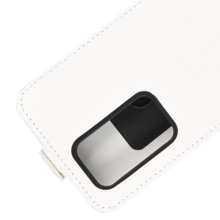 Flip Case Handyhülle für Huawei P40 Vertikal Schutzhülle Tasche Cover Weiß Bumper Smartphone Kartensteckplatz-Kreditkarte-Geldscheine EC-Karte Ban