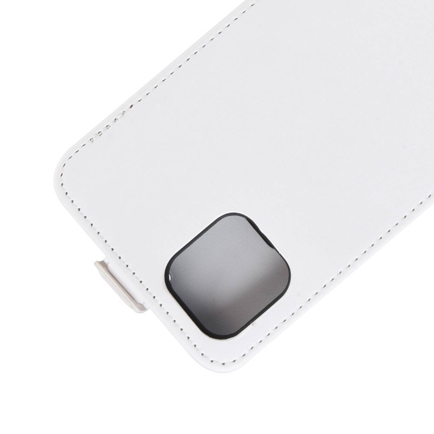 Flip Case Handyhülle für iPhone 11 Vertikal Schutzhülle Tasche Cover Weiß Bumper Smartphone Kartensteckplatz-Kreditkarte-Geldscheine EC-Karte Bank
