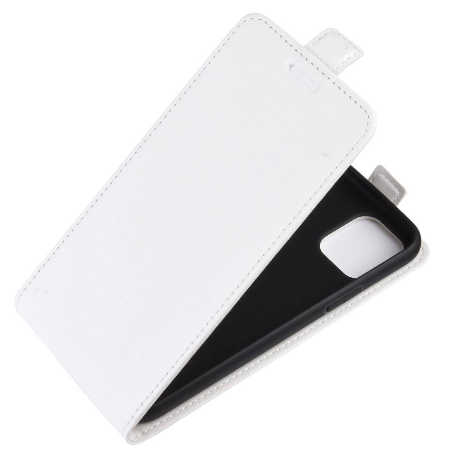 Flip Case Handyhülle für iPhone X/ XS Vertikal Schutzhülle Tasche Cover Weiß Bumper Smartphone Kartensteckplatz-Kreditkarte-Geldscheine EC-Karte