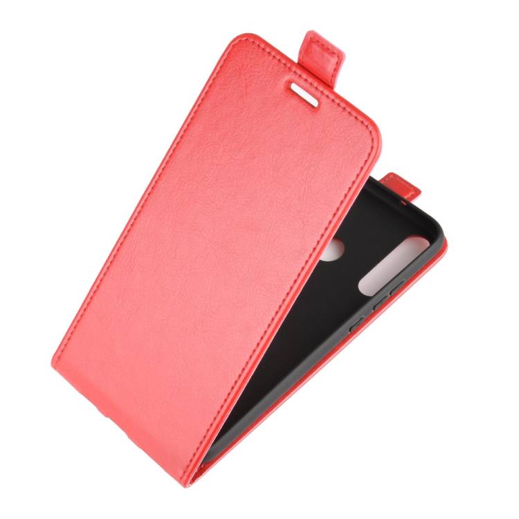 Flip Case Handyhülle für Huawei P40 Lite E Vertikal Schutzhülle Tasche Cover Rot Bumper Smartphone Kartensteckplatz-Kreditkarte-Geldscheine EC-Kart