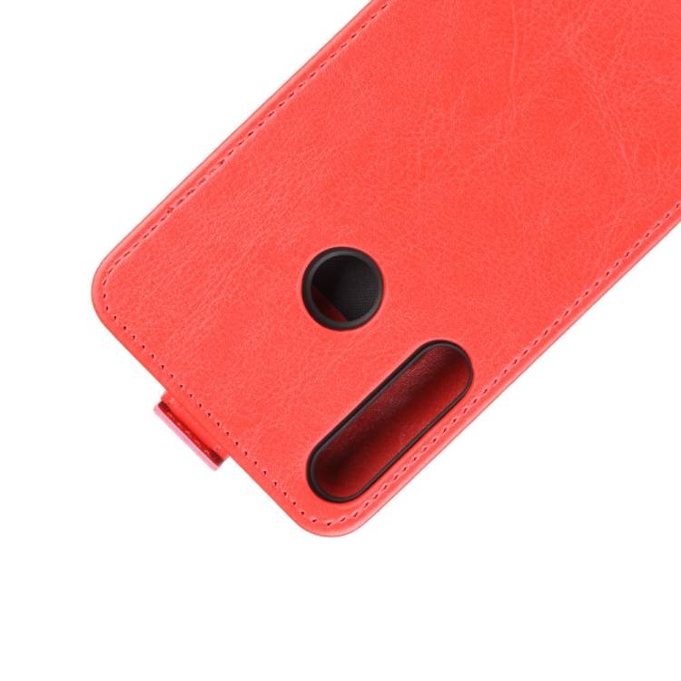 Flip Case Handyhülle für Huawei P40 Lite E Vertikal Schutzhülle Tasche Cover Rot Bumper Smartphone Kartensteckplatz-Kreditkarte-Geldscheine EC-Kart
