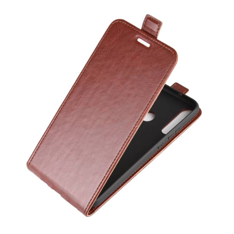 Flip Case Handyhülle für Huawei P40 Lite E Vertikal Schutzhülle Tasche Cover Braun Bumper Smartphone Kartensteckplatz-Kreditkarte-Geldscheine EC-Ka