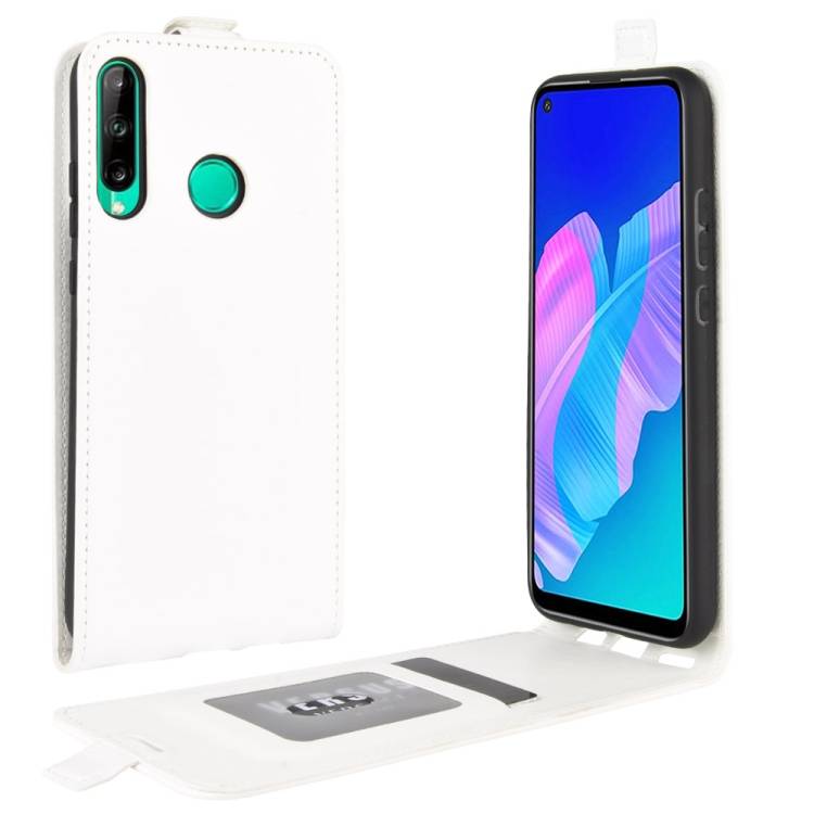 Flip Case Handyhülle für Huawei P40 Lite E Vertikal Schutzhülle Tasche Cover Weiß Bumper Smartphone Kartensteckplatz-Kreditkarte-Geldscheine EC-Ka