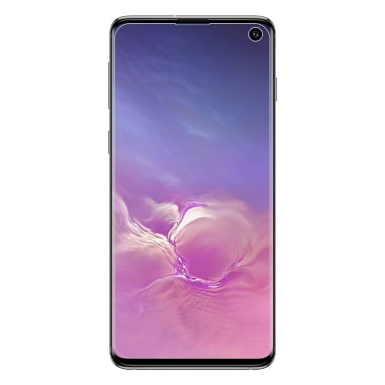 Handy Tasche für Samsung Galaxy S10 Gradient Glas Case Cover Schutz Hülle Weiss