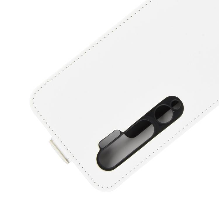Flip Case Handyhülle für Xiaomi Mi Note 10 Pro Vertikal Schutzhülle Tasche Cover Weiß Bumper Smartphone Kartensteckplatz-Kreditkarte-Geldscheine