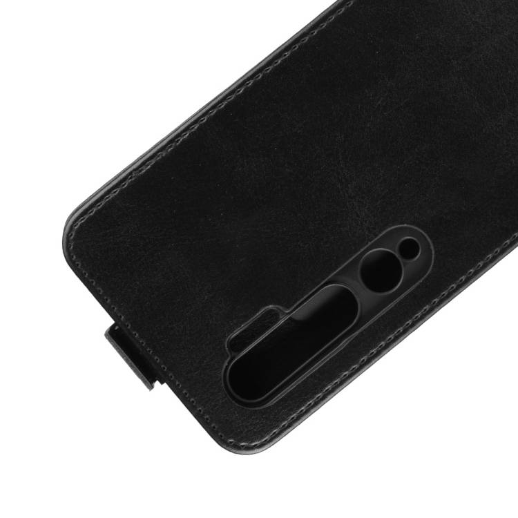 Flip Case Handyhülle für Xiaomi Mi Note 10 Pro Vertikal Schutzhülle Tasche Cover Schwarz Bumper Smartphone Kartensteckplatz-Kreditkarte-Geldscheine