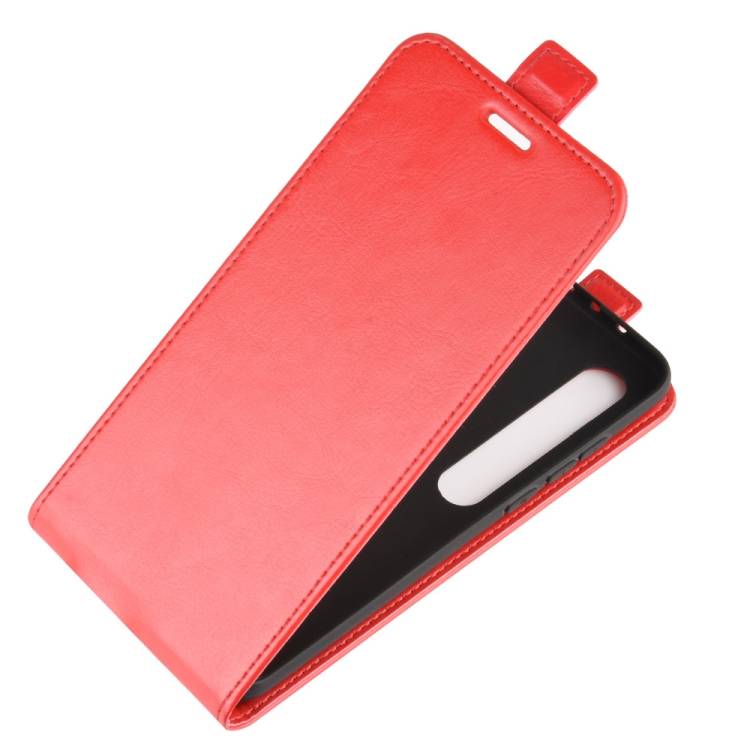Flip Case Handyhülle für Xiaomi Mi 10 Vertikal Schutzhülle Tasche Cover Rot Bumper Smartphone Kartensteckplatz-Kreditkarte-Geldscheine EC-Karte Ban