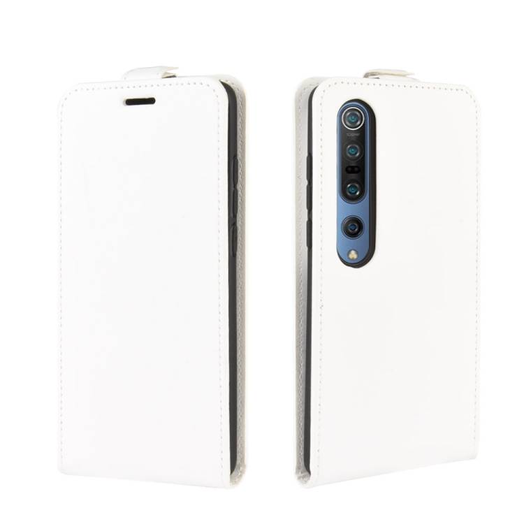 Flip Case Handyhülle für Xiaomi Mi 10 Vertikal Schutzhülle Tasche Cover Weiß Bumper Smartphone Kartensteckplatz-Kreditkarte-Geldscheine EC-Karte