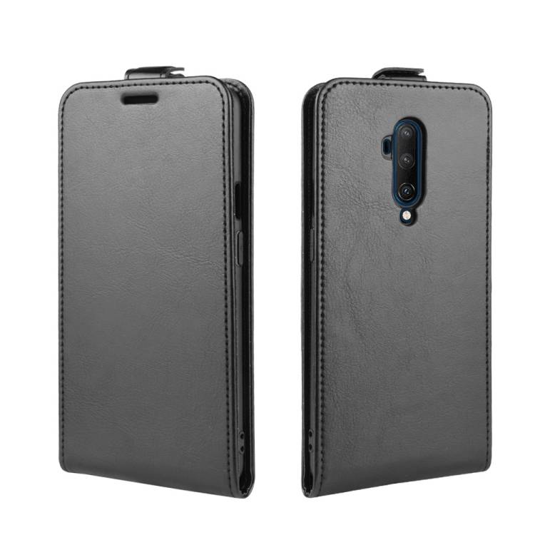 Flip Case Handyhülle für OnePlus 7 Pro Vertikal Schutzhülle Tasche Cover Schwarz Bumper Smartphone Kartensteckplatz-Kreditkarte-Geldscheine EC-Kart