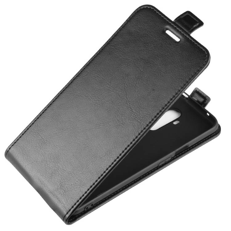Flip Case Handyhülle für OnePlus 7 Pro Vertikal Schutzhülle Tasche Cover Schwarz Bumper Smartphone Kartensteckplatz-Kreditkarte-Geldscheine EC-Kart