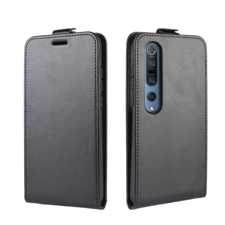 Flip Case Handyhülle für Xiaomi Mi 10 Vertikal Schutzhülle Tasche Cover Schwarz Bumper Smartphone Kartensteckplatz-Kreditkarte-Geldscheine EC-Karte