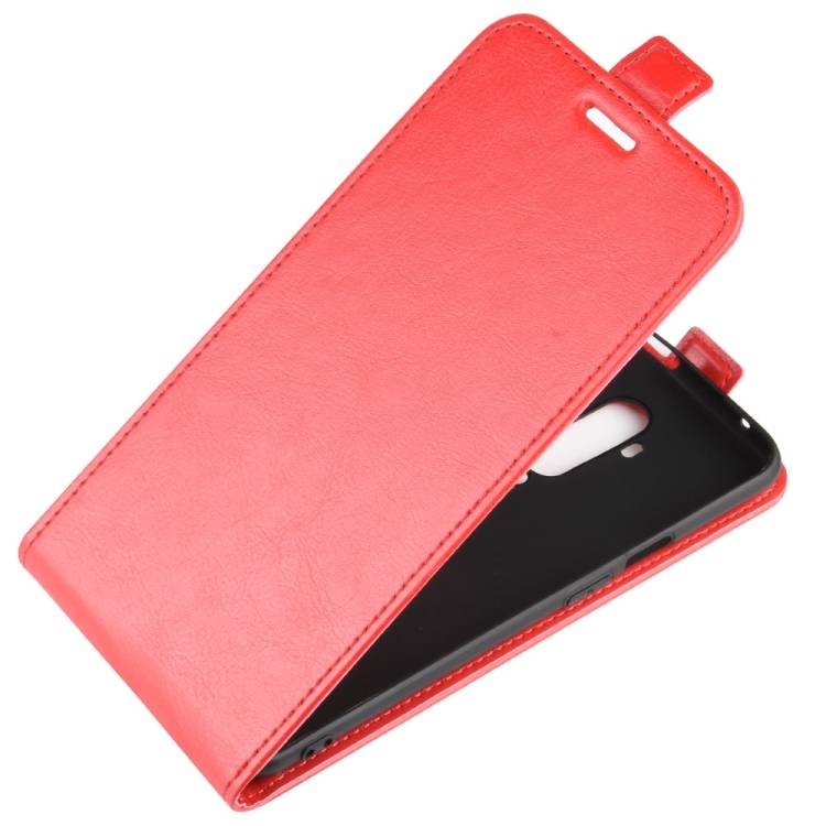 Flip Case Handyhülle für OnePlus 7 Pro Vertikal Schutzhülle Tasche Cover Rot Bumper Smartphone Kartensteckplatz-Kreditkarte-Geldscheine EC-Karte Ba
