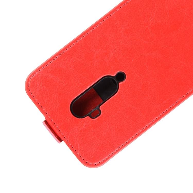 Flip Case Handyhülle für OnePlus 7 Pro Vertikal Schutzhülle Tasche Cover Rot Bumper Smartphone Kartensteckplatz-Kreditkarte-Geldscheine EC-Karte Ba