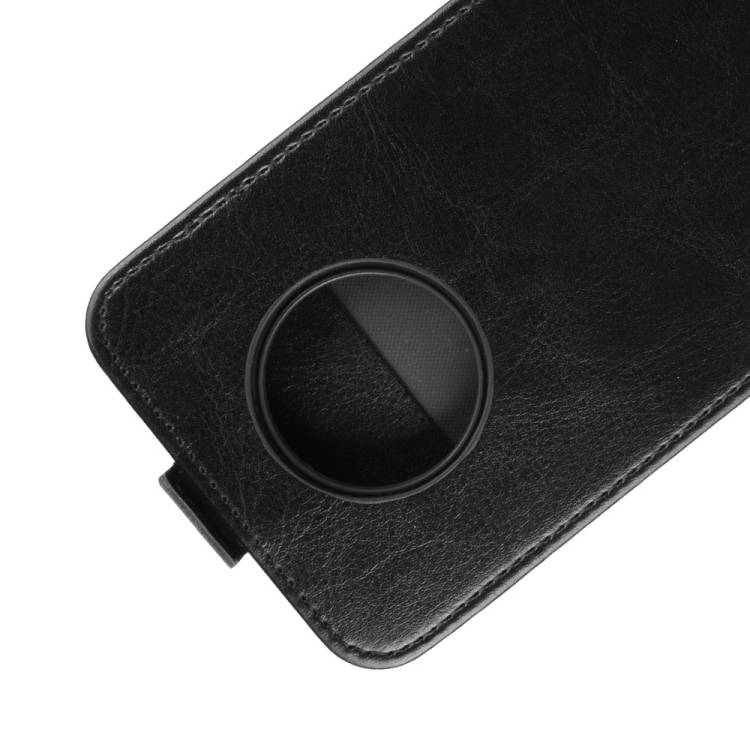 Flip Case Handyhülle für OnePlus 7T Vertikal Schutzhülle Tasche Cover Schwarz Bumper Smartphone Kartensteckplatz-Kreditkarte-Geldscheine EC-Karte