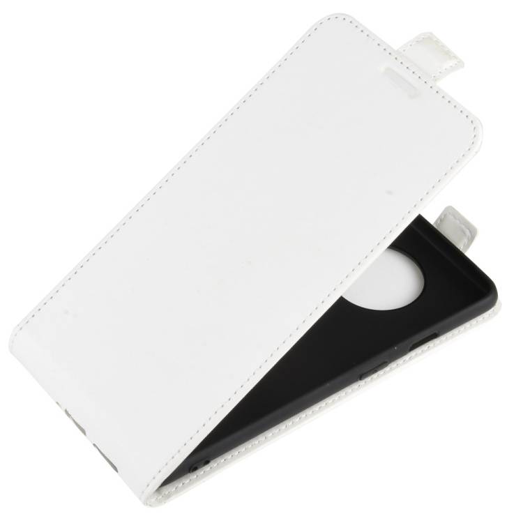 Flip Case Handyhülle für OnePlus 7T Vertikal Schutzhülle Tasche Cover Weiß Bumper Smartphone Kartensteckplatz-Kreditkarte-Geldscheine EC-Karte Ban