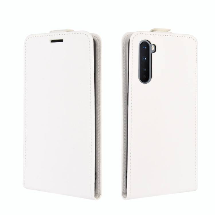Flip Case Handyhülle für OnePlus Nord Vertikal Schutzhülle Tasche Cover Weiß Bumper Smartphone Kartensteckplatz-Kreditkarte-Geldscheine EC-Karte