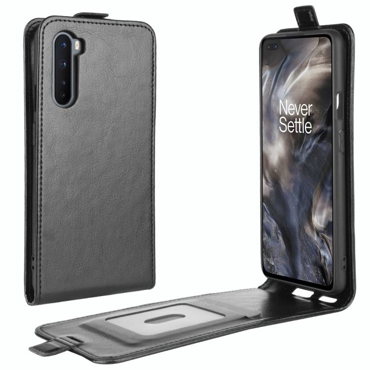 Flip Case Handyhülle für OnePlus Nord Vertikal Schutzhülle Tasche Cover Schwarz Bumper Smartphone Kartensteckplatz-Kreditkarte-Geldscheine EC-Karte