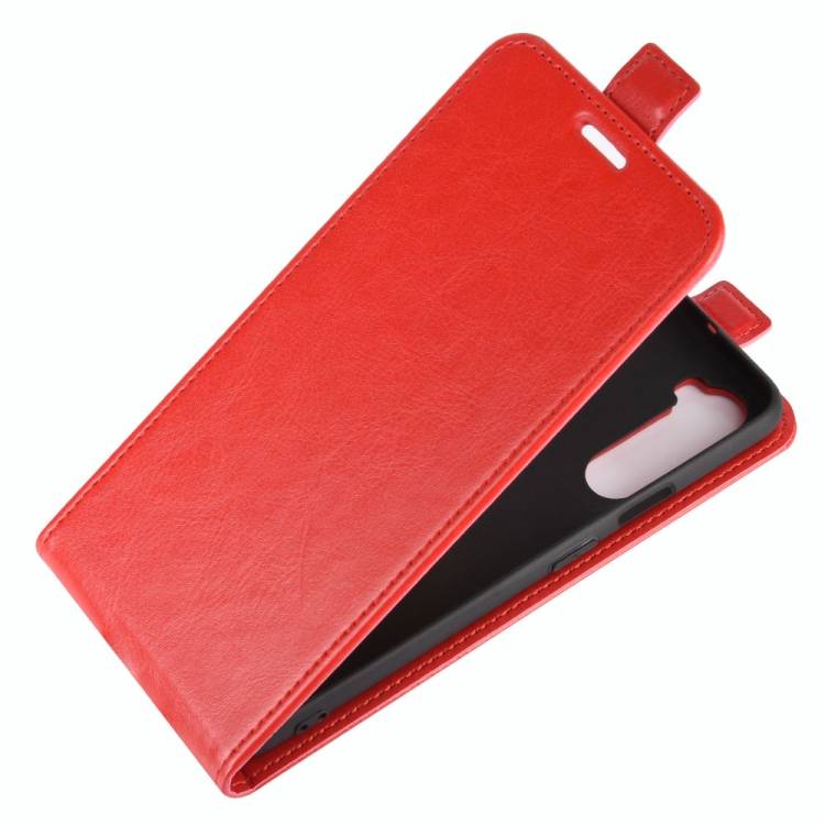 Flip Case Handyhülle für OnePlus Nord Vertikal Schutzhülle Tasche Cover Rot Bumper Smartphone Kartensteckplatz-Kreditkarte-Geldscheine EC-Karte Ban