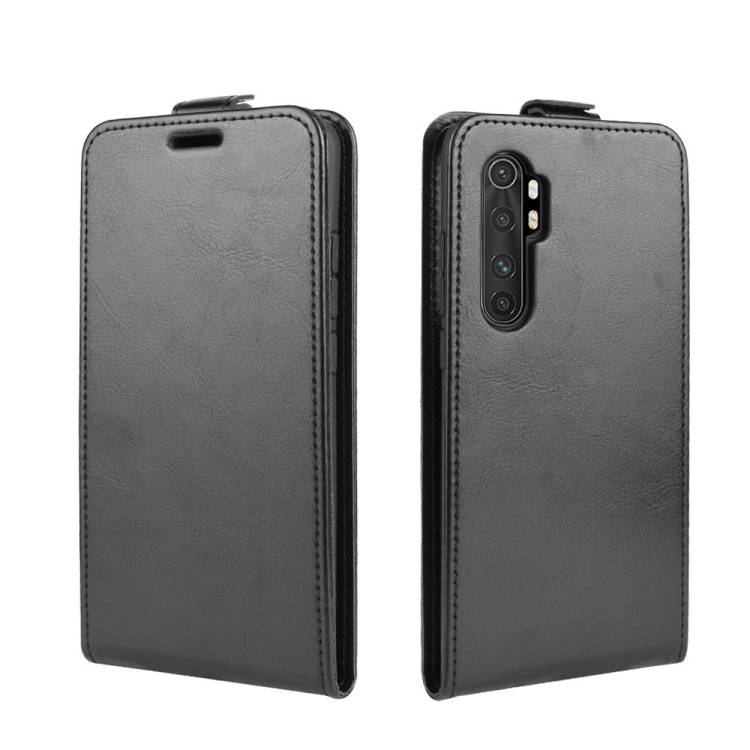 Flip Case Handyhülle für Xiaomi Mi Note 10 Lite Vertikal Schutzhülle Tasche Cover Schwarz Bumper Smartphone Kartensteckplatz-Kreditkarte-Geldschein