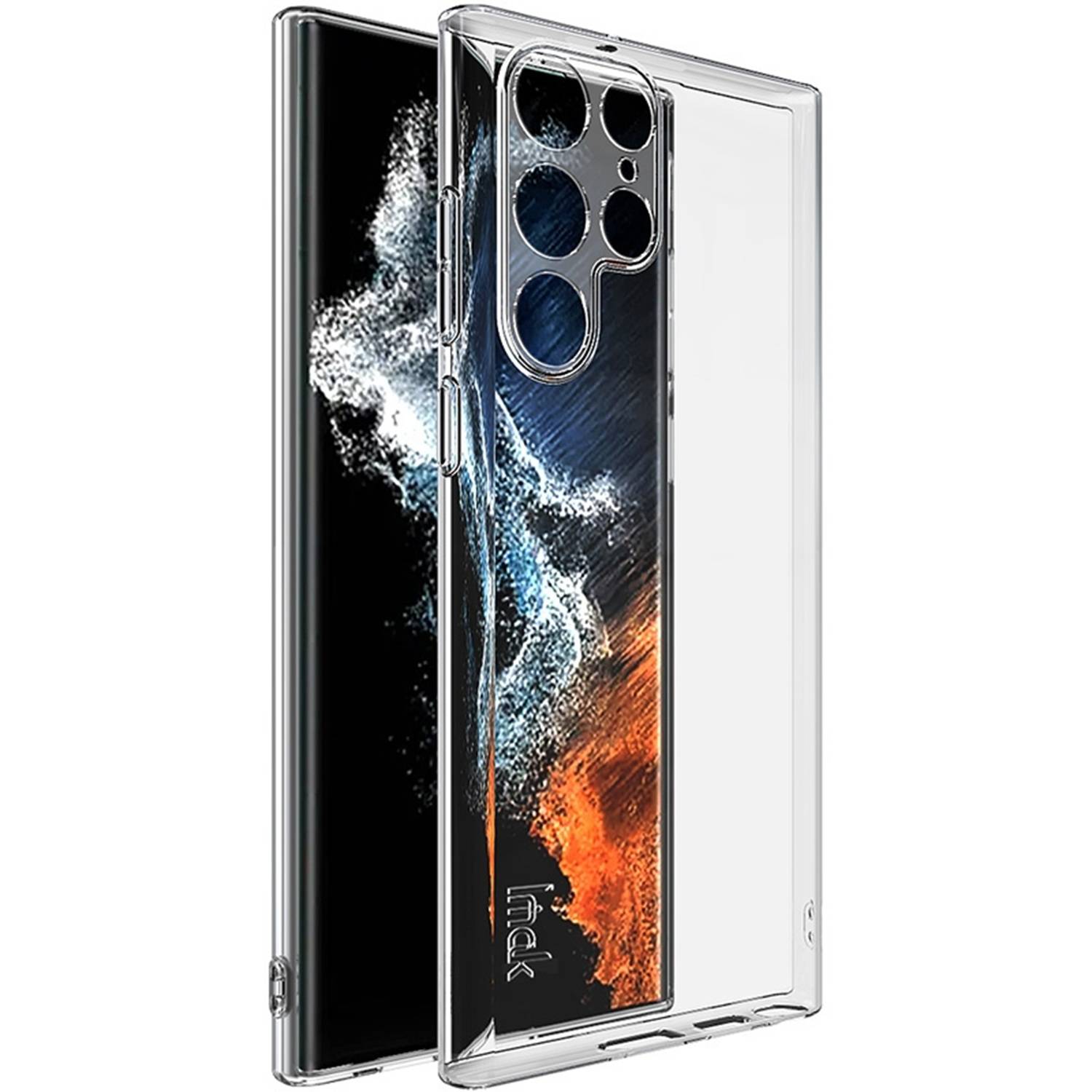 Schutzhülle für Samsung Galaxy S22 Ultra Backcover Kameraschutz Handyhülle Case Cover Tasche Transparent Smartphone Bumper