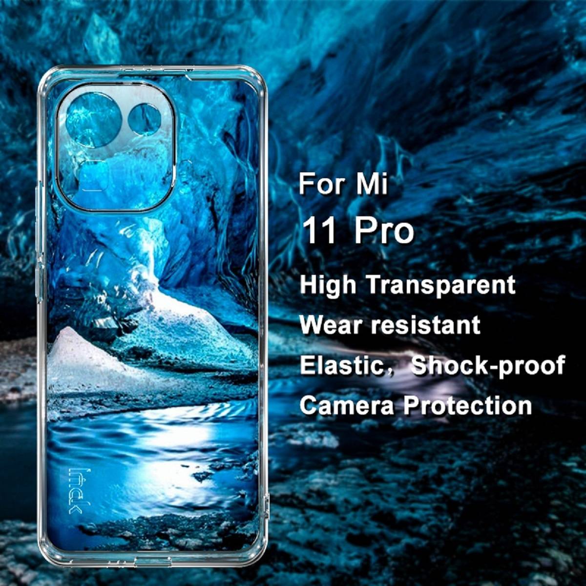 Schutzhülle für Xiaomi Mi 11 Pro Kamera Handyhülle Case Cover Tasche Transparent Smartphone Bumper ANTI-SHOCK/ ANTI-STOß