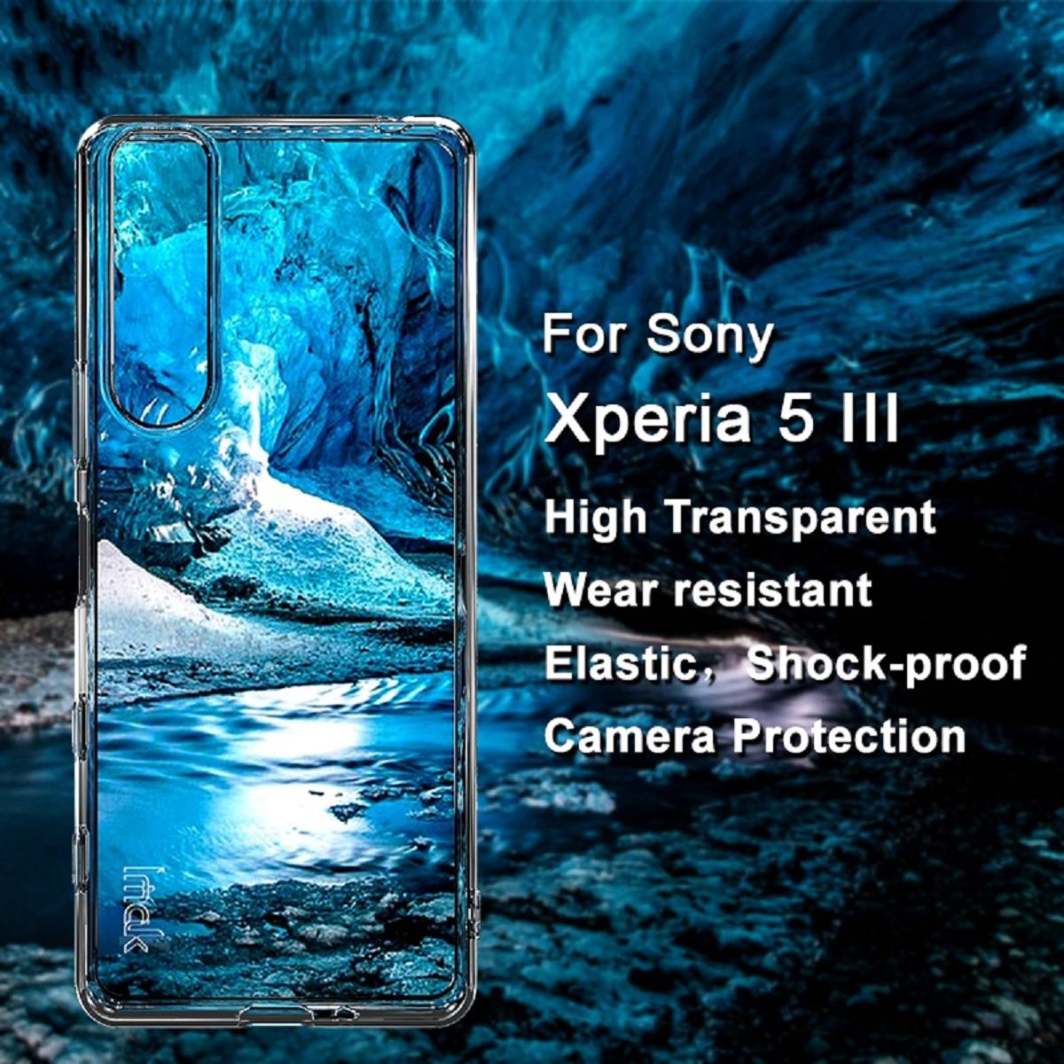 Schutzhülle für Sony Xperia 5 III Kamera Handyhülle Case Cover Tasche Transparent Smartphone Bumper ANTI-SHOCK/ ANTI-STOß