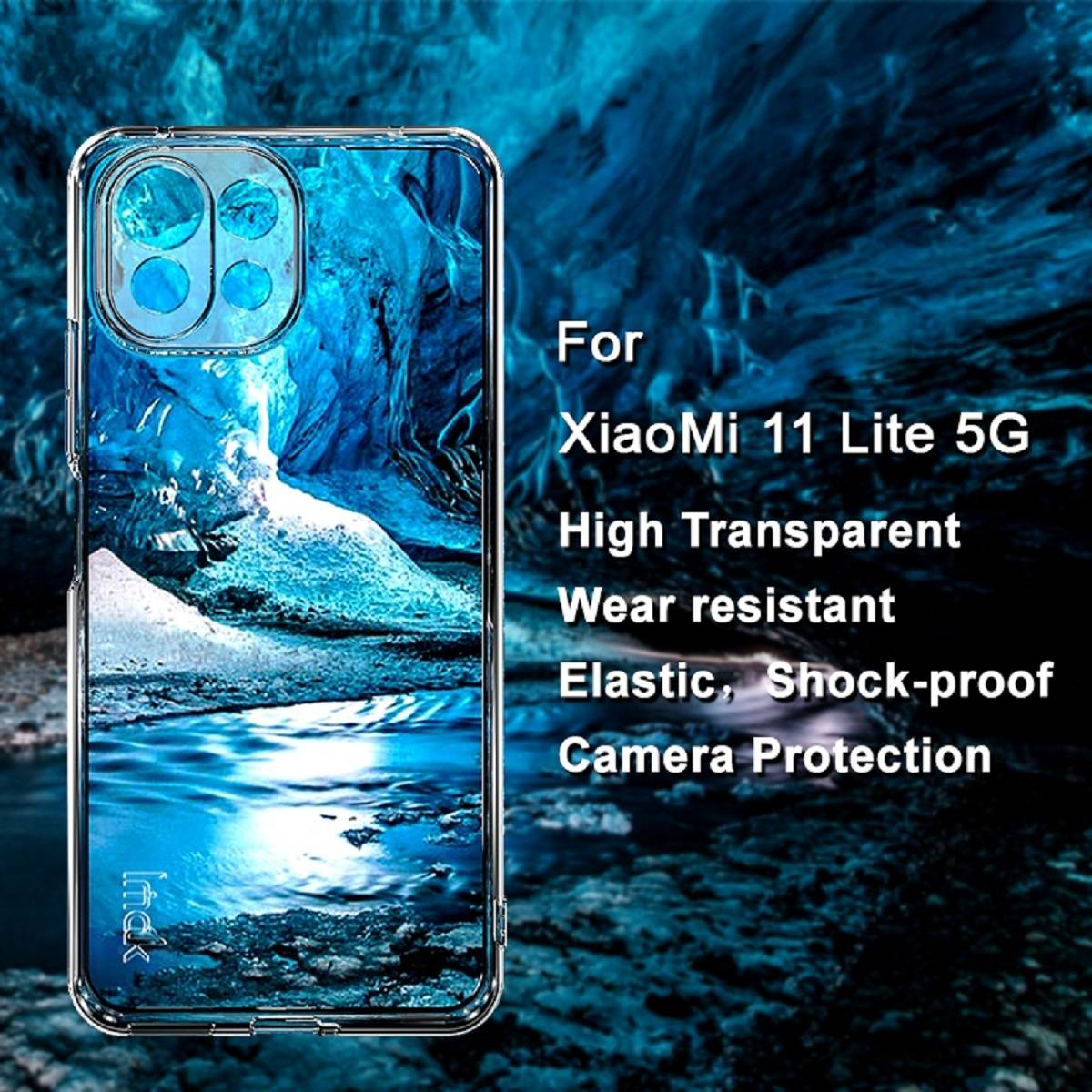 Schutzhülle für Xiaomi Mi 11 Lite Kamera Handyhülle Case Cover Tasche Transparent Smartphone Bumper ANTI-SHOCK/ ANTI-STOß