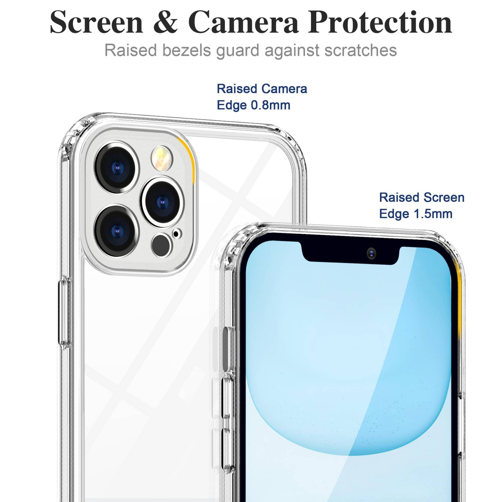 Schutzhülle für iPhone 11 Pro Max Kamera Case Panzerhülle Handyhülle Cover Tasche Transparent Smartphone Bumper