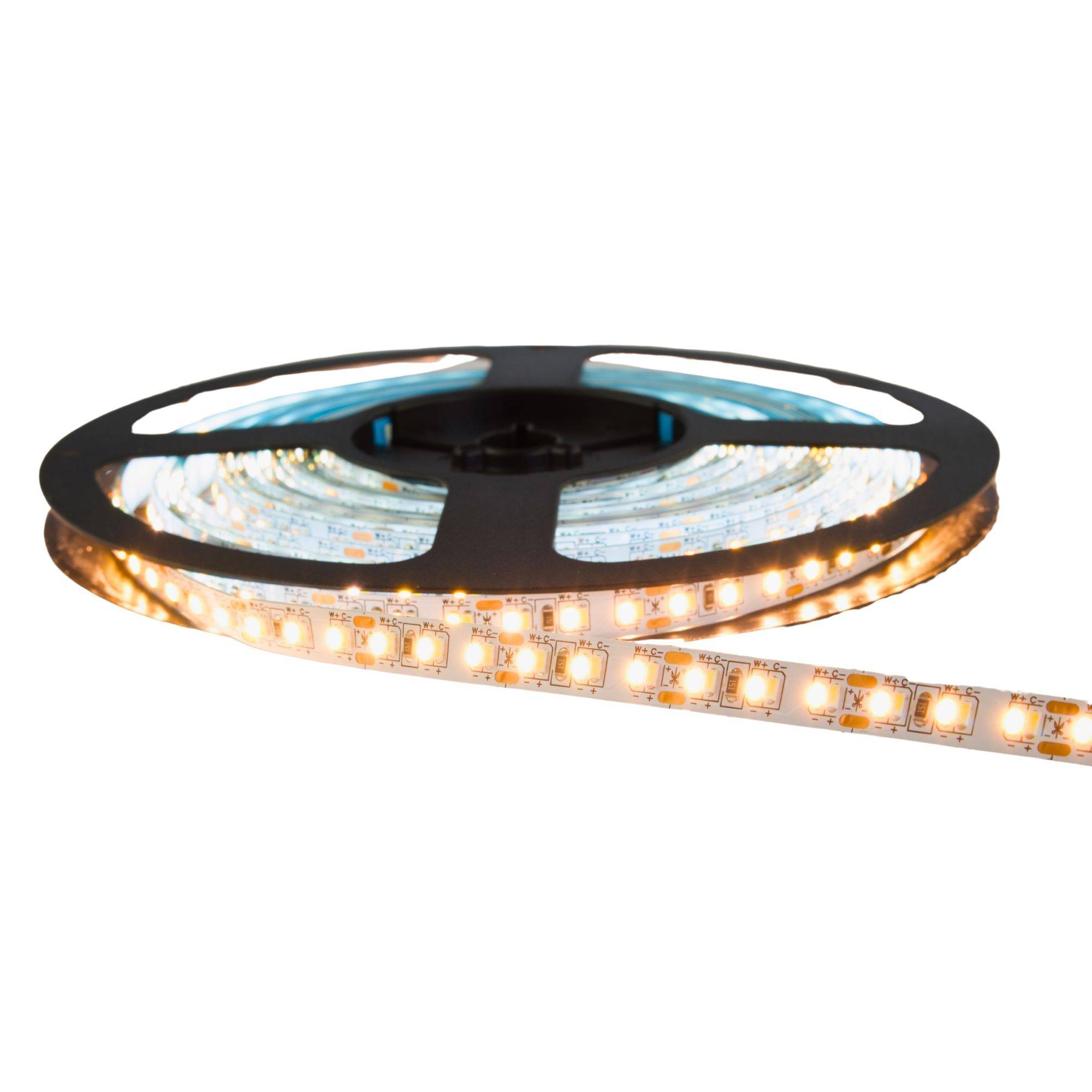 kalb | LED Strip Streifen 8mm CCT 240 LEDs/m 3000K-6000K, 12VDC, 5 Meter Rolle, Farbwechsel 2-Draht